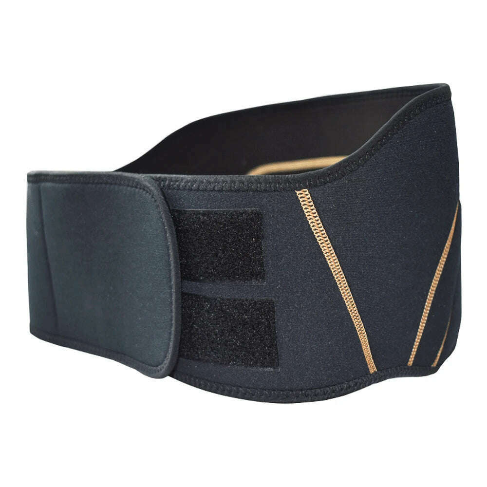 Copper Compression Gear Premium Fit Back Brace Lower Lumbar Support Belt. Adjustable for Men & Women. Copper Infused Back Wrap