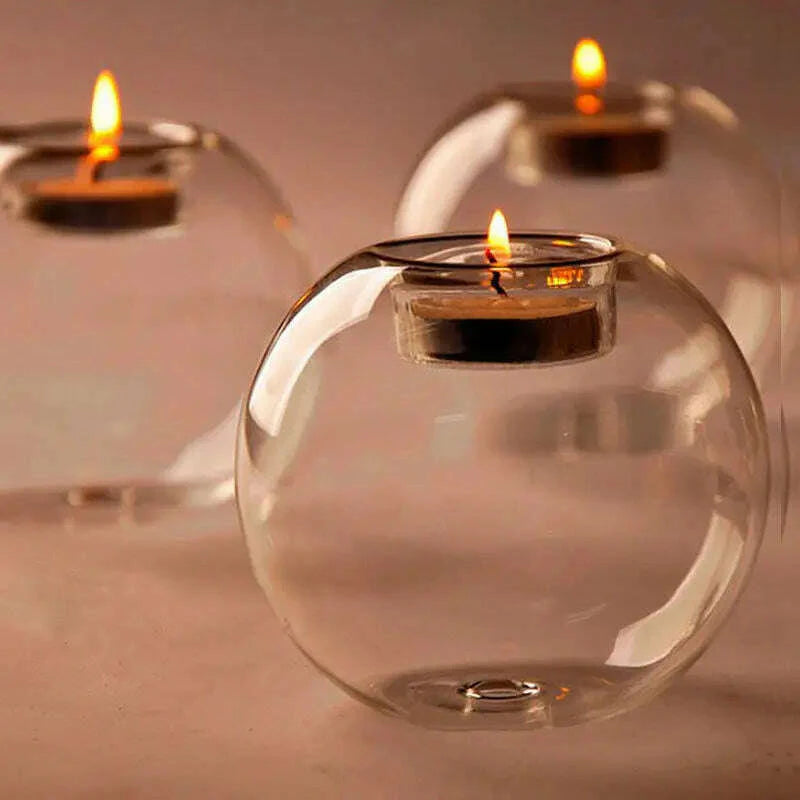 Crystal Glass Candle Holder Romantic Wedding Bar Party Home Decor Candlestick New