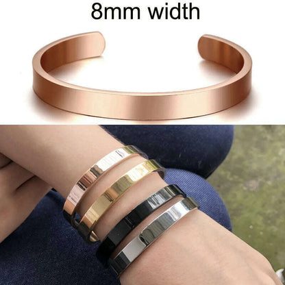 Cuff Bracelet Bangle for Women ,Stainless Steel Openable Bracelet Couple,Charm Handchain Woman ,Stacked Layered Jewelry