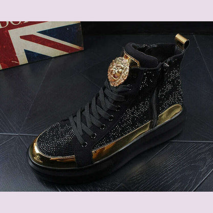 Designer Casual Shoes High Quality Rhinestone Loafers High quality casual boots Luxury soft soled shoes Zapatillas Hombre A6