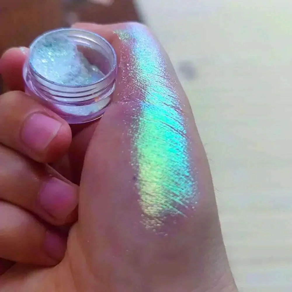 Diamond Phantom Chameleon Holographic Colorful Magic Mirror with Sparkling Colors, Nail Powder 0.5g Pack