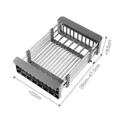 Dish Bowl Drainer Storage Rack Double-layer Kitchen Sink Dish Drainer Drying Rack Organizer HomeCounter Tableware Organizer