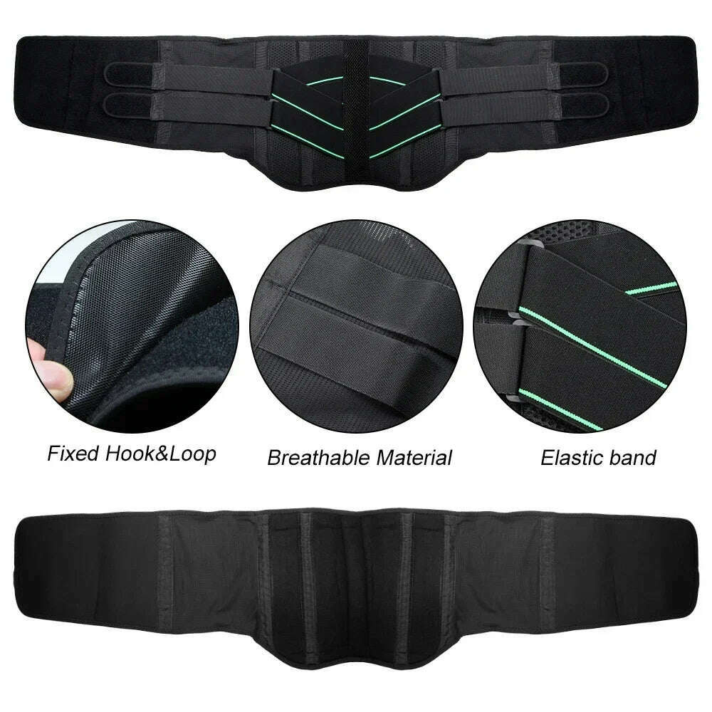 Double Pull Back Lumbar Support Belt Waist Orthopedic Corset Men Women Spine Decompression Waist Trainer Brace Back Pain Relief