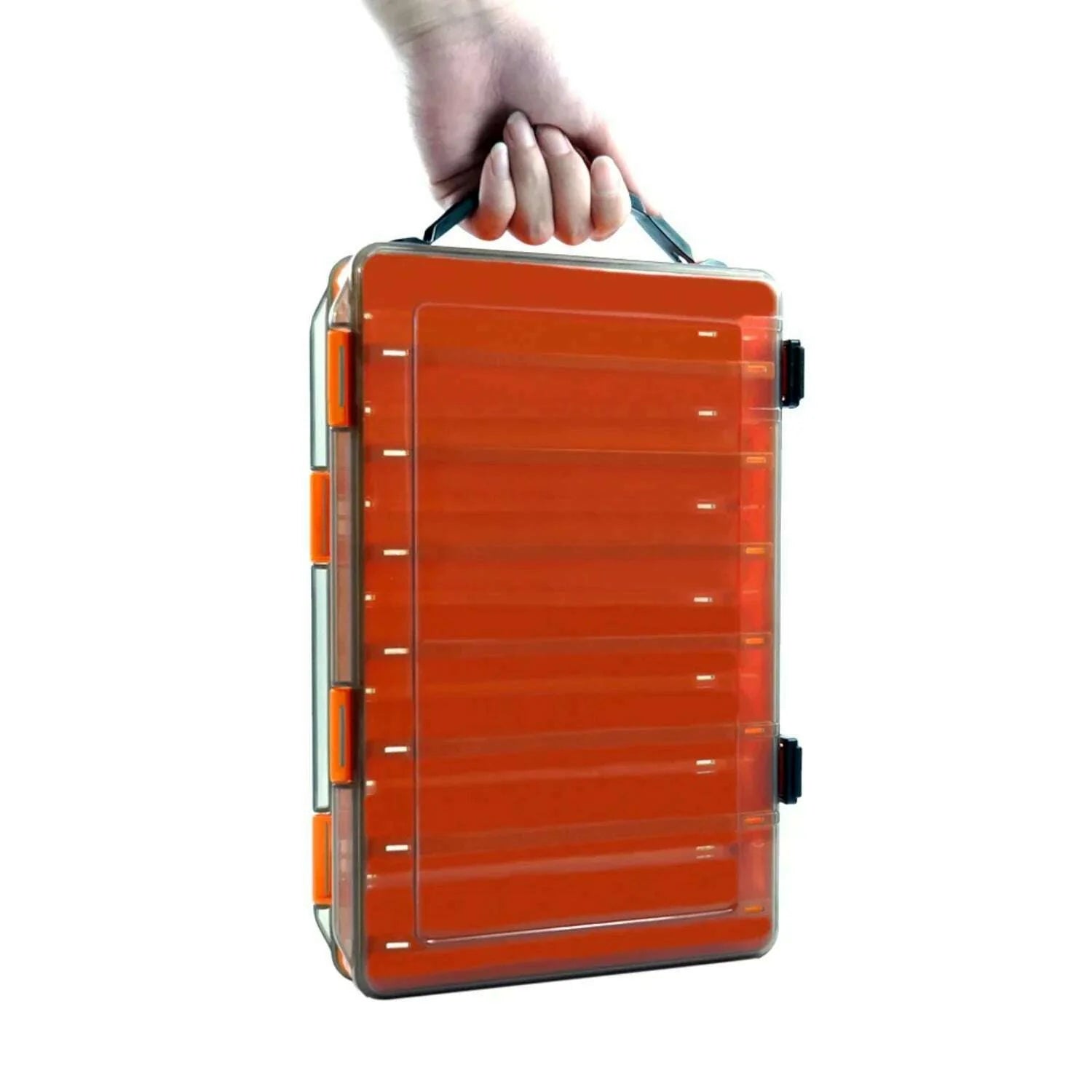 Double-sided Lure Box Double-layer Tool Box Hard Bait Box  Accessories Box Wooden Shrimp Box Minnow Pencil Fish Lure Box