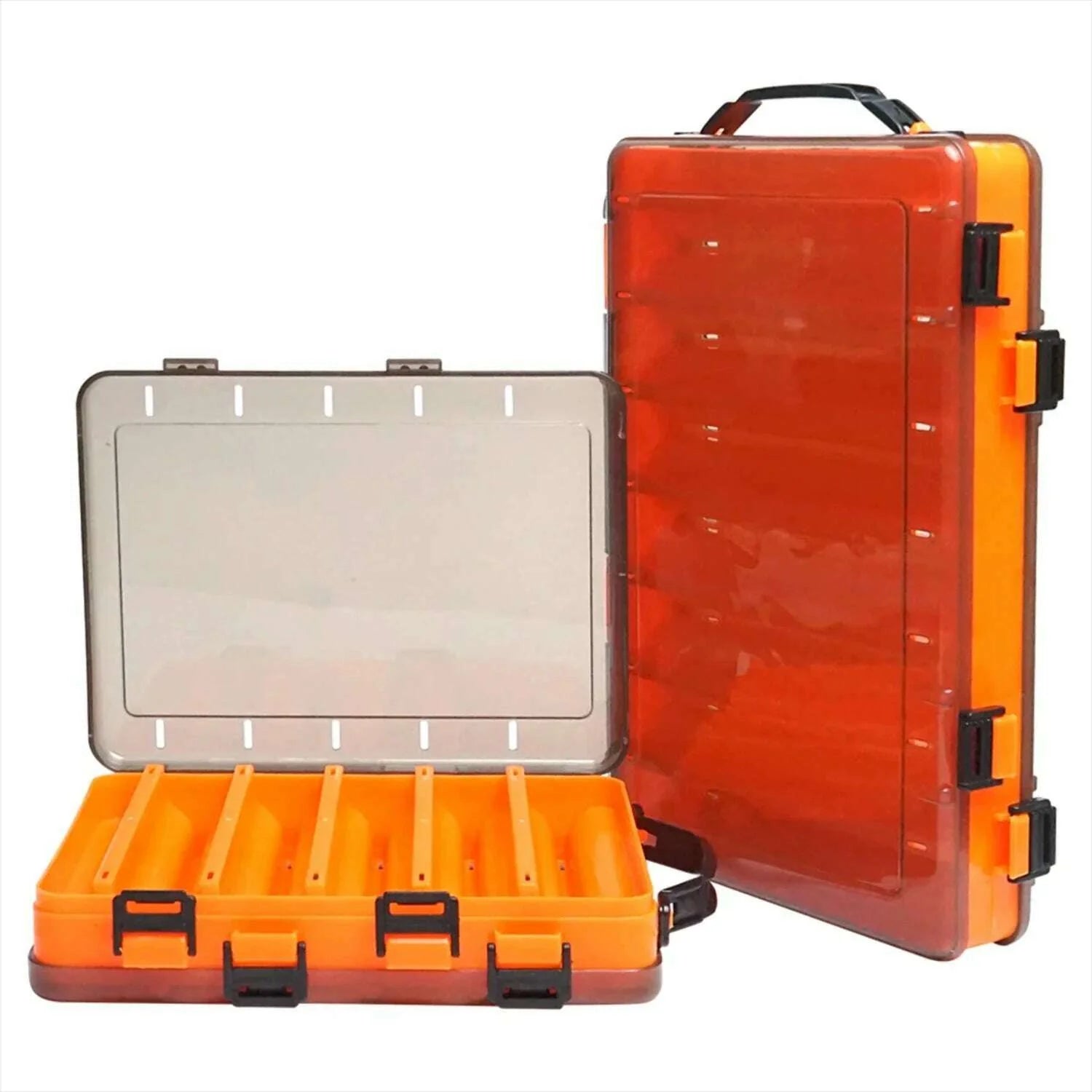 Double-sided Lure Box Double-layer Tool Box Hard Bait Box  Accessories Box Wooden Shrimp Box Minnow Pencil Fish Lure Box