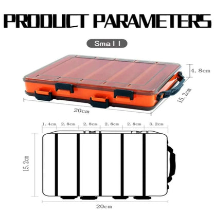 Double-sided Lure Box Double-layer Tool Box Hard Bait Box  Accessories Box Wooden Shrimp Box Minnow Pencil Fish Lure Box