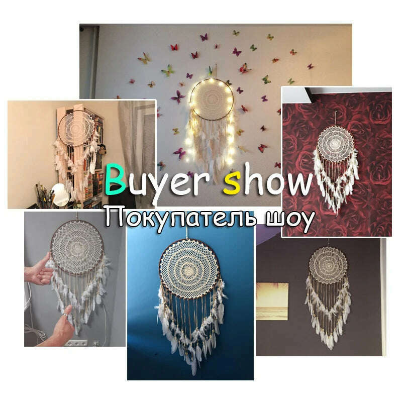 dream catcher/catchers hanging/diy decoration nordic decoration home girls room/nursery/kids decor dreamcatcher children room