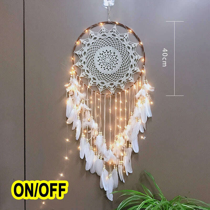 dream catcher/catchers hanging/diy decoration nordic decoration home girls room/nursery/kids decor dreamcatcher children room