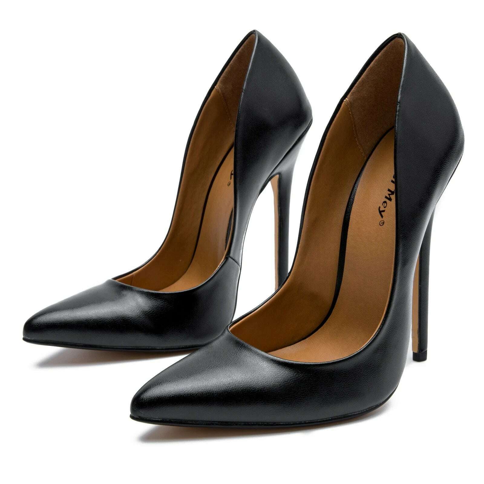 Fashion High Heels Sexy Shoes Women Pumps Large Size 43 44 45 White Stiletto Heel Patent Leather Office Wedding Shoes Hey Si Mey