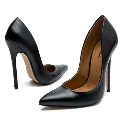 Fashion High Heels Sexy Shoes Women Pumps Large Size 43 44 45 White Stiletto Heel Patent Leather Office Wedding Shoes Hey Si Mey