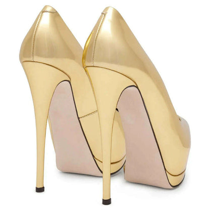 Fashion Women's Peep Toe High Heels Platform Pumps Stilettos Ladies Wedding Party Dress Shoes Blue Black Support Customized