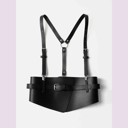 Fashionable Women's Strap Shoulder Belts For Lady Waistband Suspender Decorative Skirt Goth Adjustable For Shirt Dress Overcoat