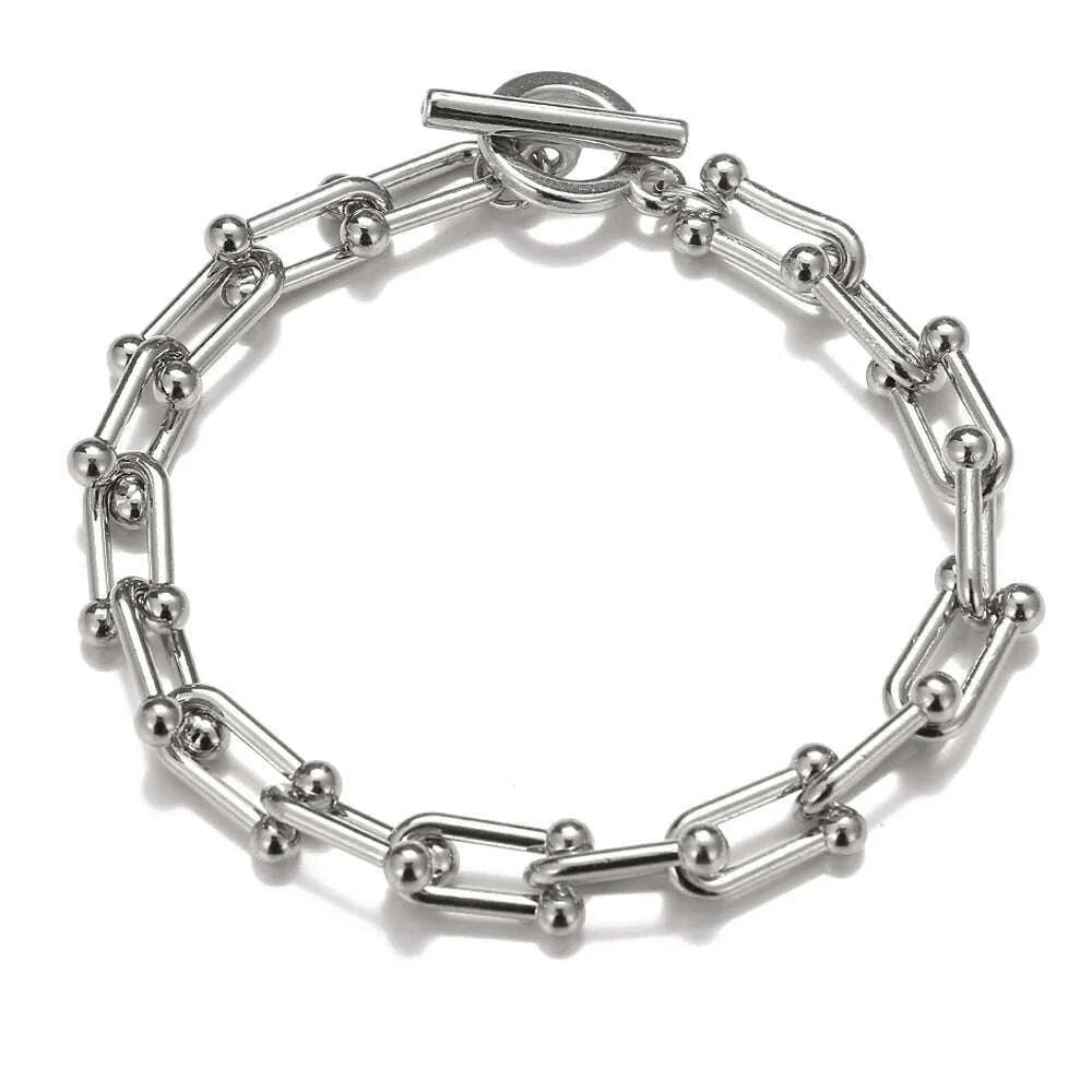 FNIO Bohemian Bracelets for Women Fashion Multilayer Beaded Chain Bracelets Set Charm Bracelet Bangles Jewelry Punk