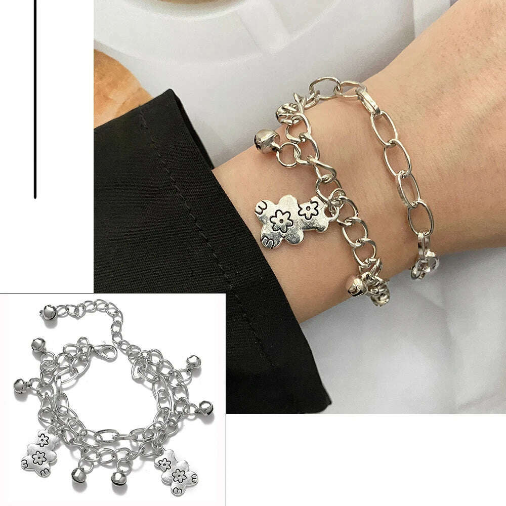 FNIO Bohemian Bracelets for Women Fashion Multilayer Beaded Chain Bracelets Set Charm Bracelet Bangles Jewelry Punk