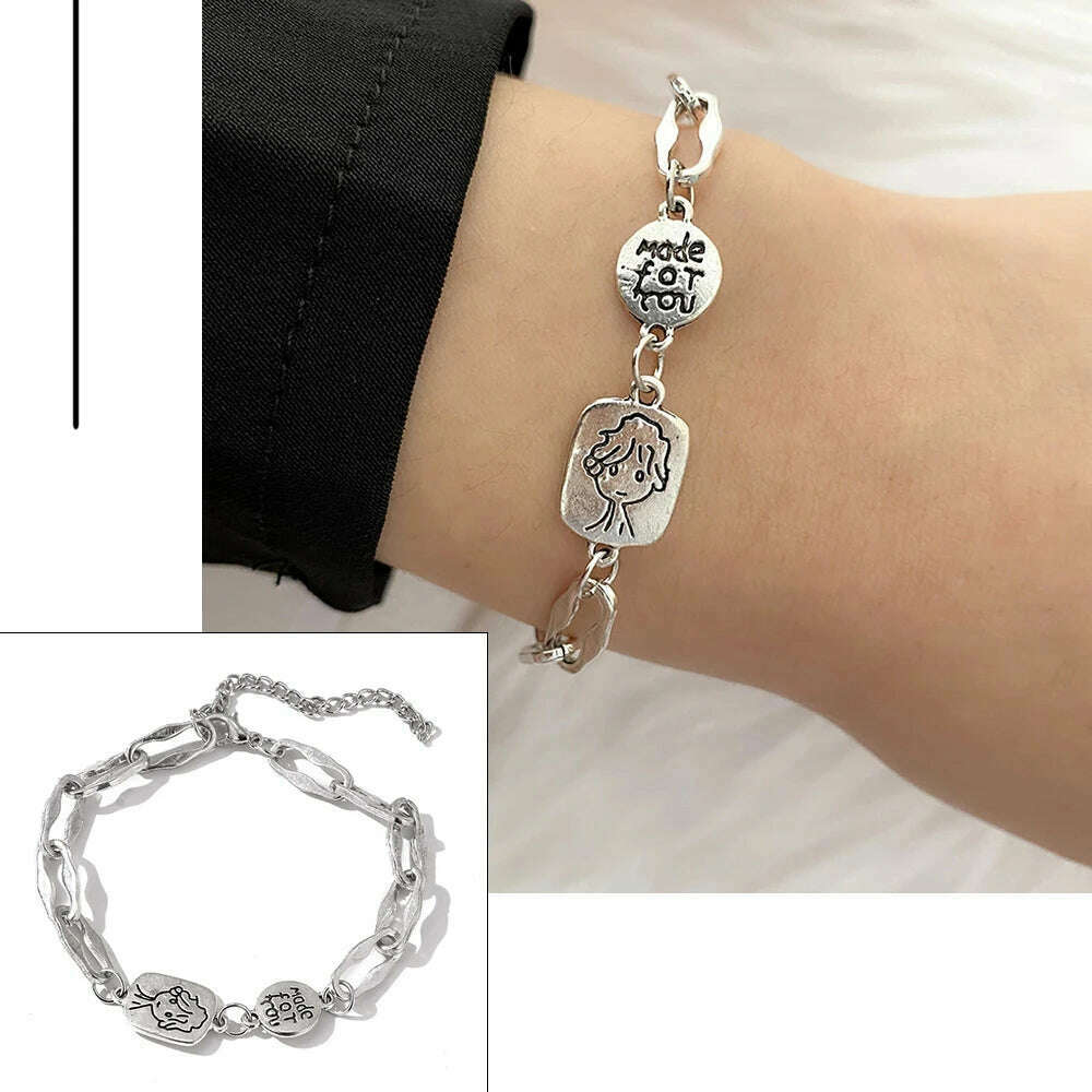 FNIO Bohemian Bracelets for Women Fashion Multilayer Beaded Chain Bracelets Set Charm Bracelet Bangles Jewelry Punk