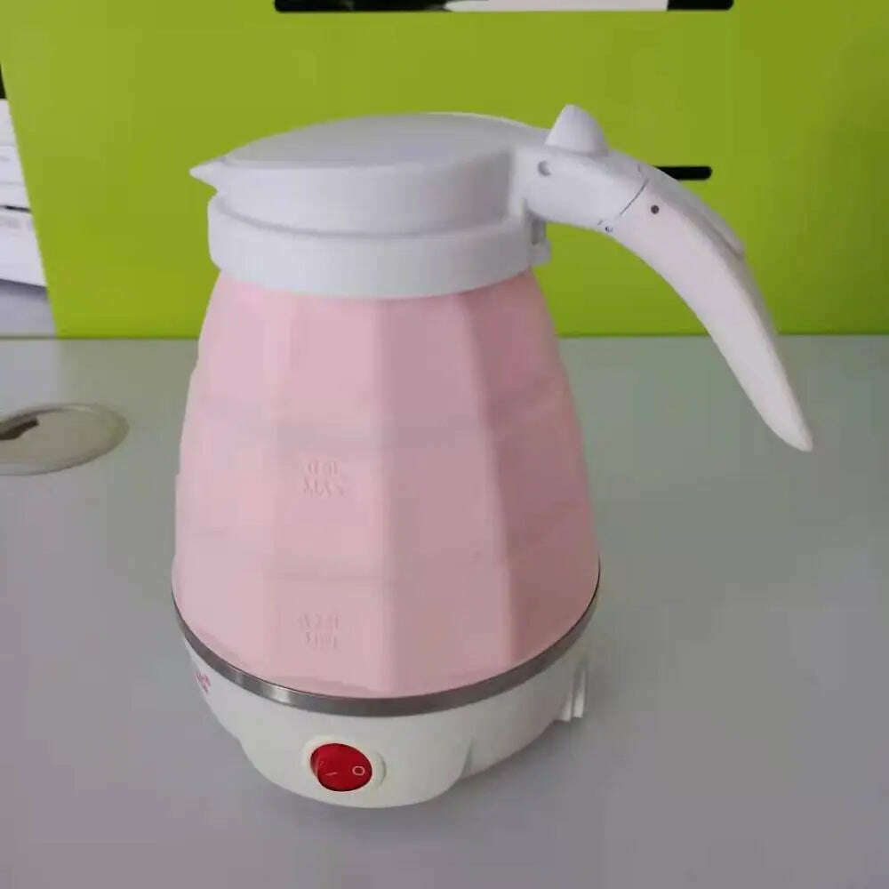 Foldable And Portable Teapot Water Heater 0.6L 600W Electric Kettle For Travel And Home Tea Pot Water Kettle Silica Gel
