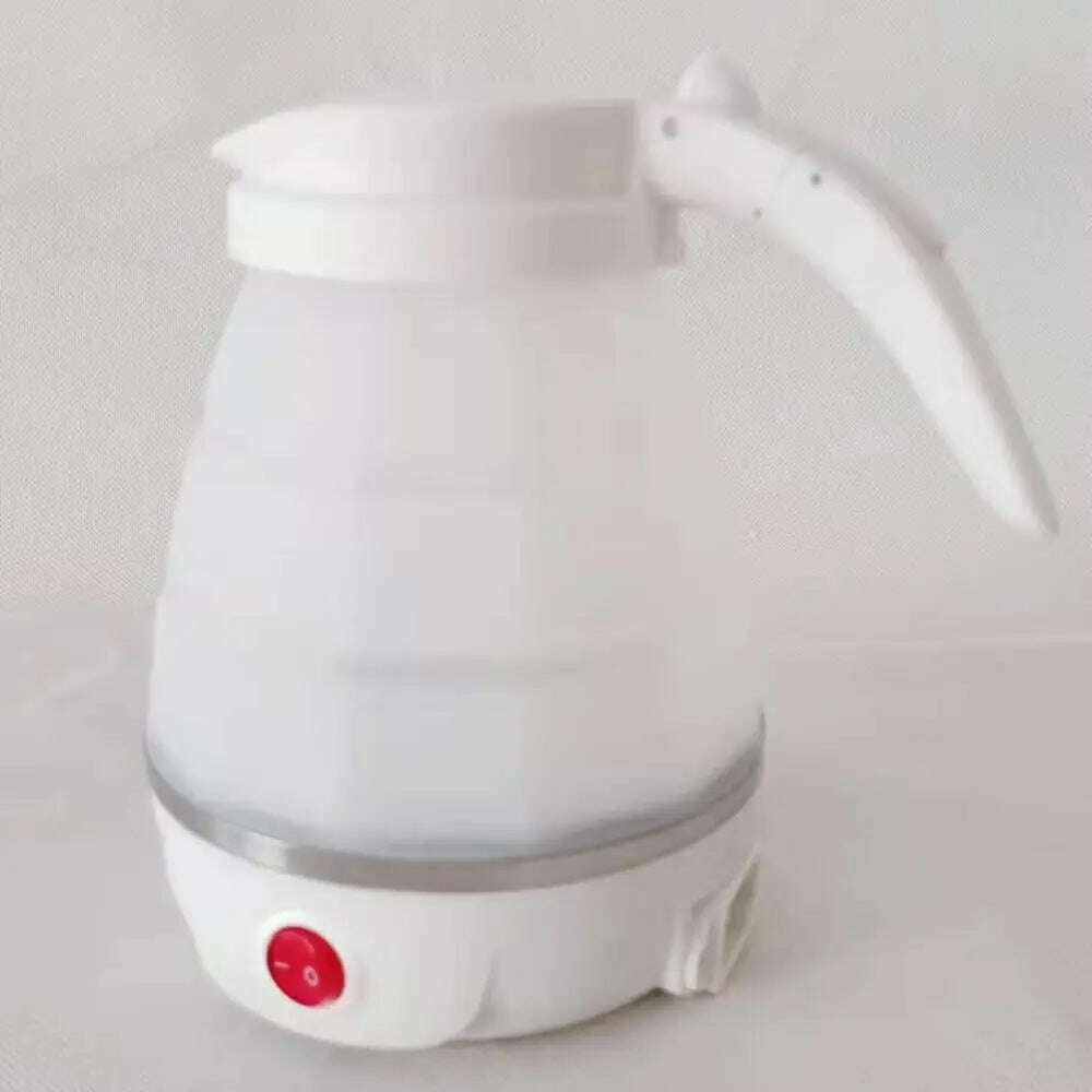 Foldable And Portable Teapot Water Heater 0.6L 600W Electric Kettle For Travel And Home Tea Pot Water Kettle Silica Gel