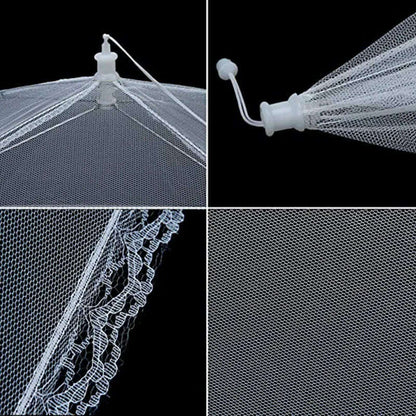 Foldable Food Mesh Cover Fly Anti Mosquito Pop-Up Food Cover Umbrella Meal Vegetable Fruit Breathable Cover Kitchen Accessories