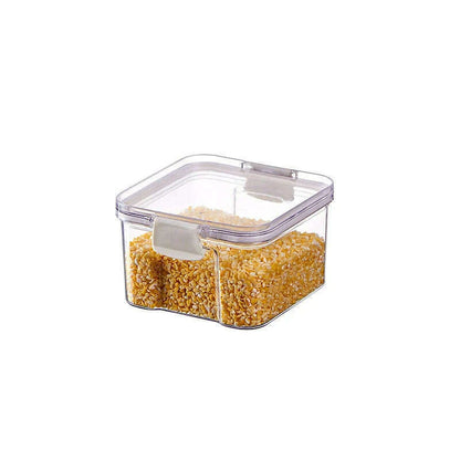 Food Grain Beans Storage Tank Cereal Dispenser Snacks Nut Transparent Clear Seal Box Freezer Organizer Plastic Pantry Container