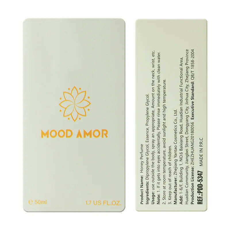 Fresh Scent Honey 50ml Eau De Parfum Feminino Spray Energetic Floral Fruity Note Lasting Romantic Women's Perfume for Daily Life
