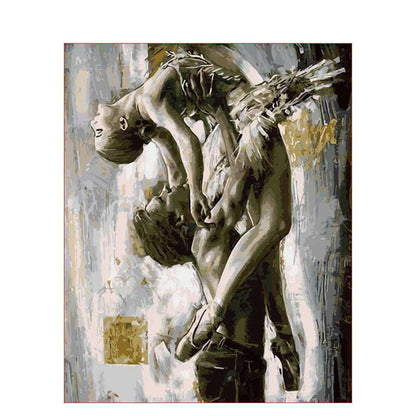 GATYZTORY DIY Painting By Numbers Abstract Figure HandPainted Oil Painting Drawing On Canvas Custom Photo Home Decoration