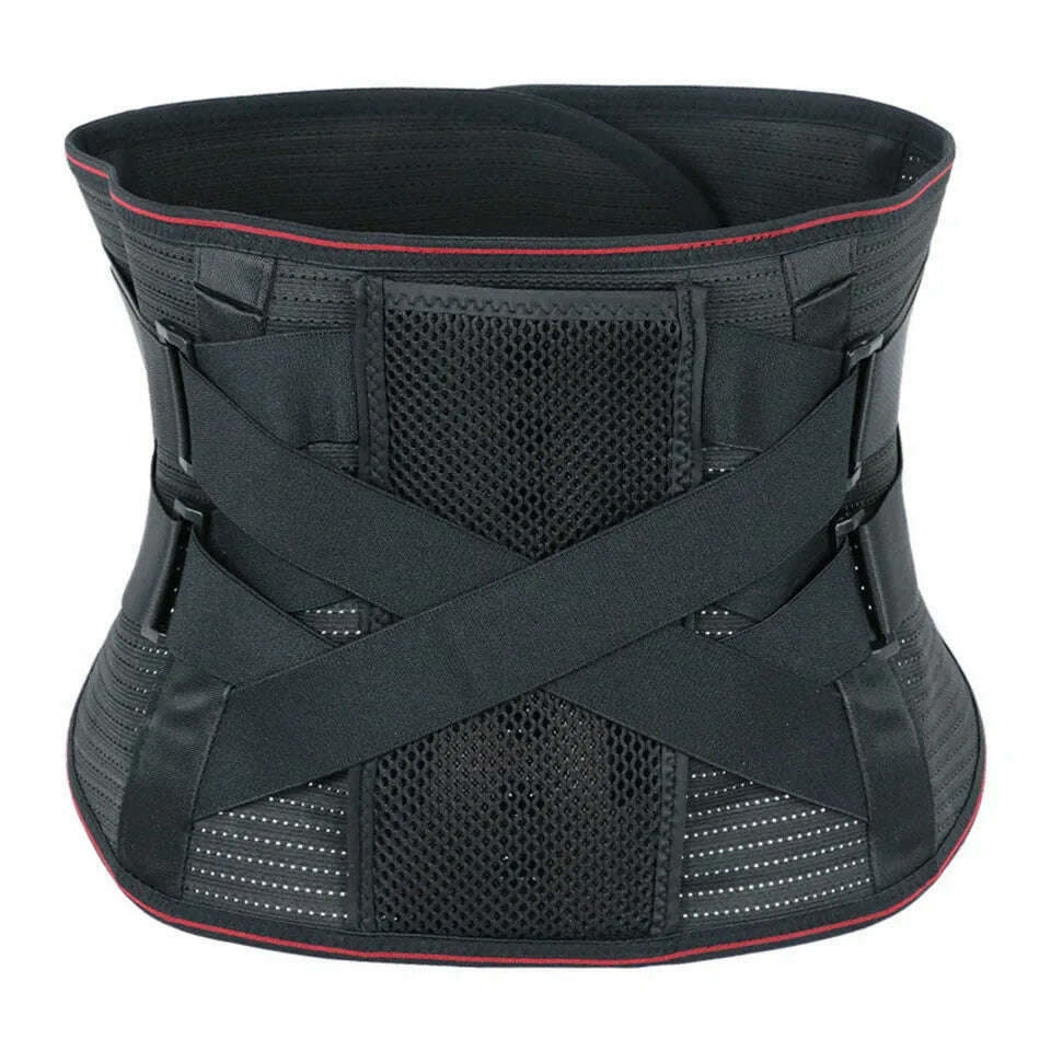 GETINFIT Sports Waist Protection Warmth Breathable Lumbar Fixation Belt Imitation Vertebra Wider Steel Plate Support Men Women