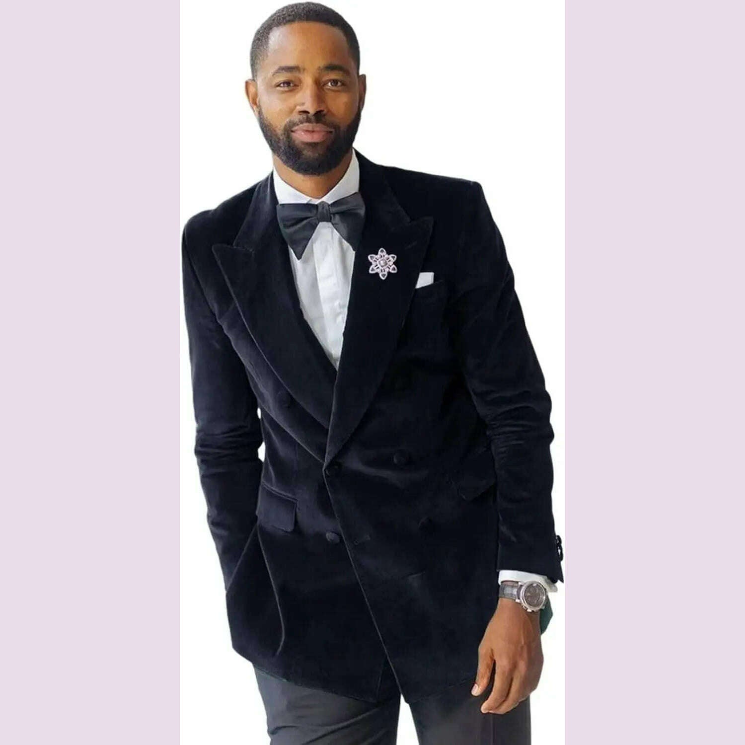 Green Velvet Smoking Suit Jacket for Men Suit 2024 Slim Fit Peak Lapel Custom Wedding Tuxedo Blazer 1 Pc African Fashion Coat