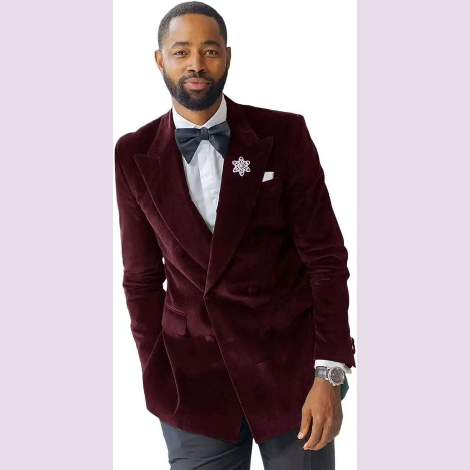 Green Velvet Smoking Suit Jacket for Men Suit 2024 Slim Fit Peak Lapel Custom Wedding Tuxedo Blazer 1 Pc African Fashion Coat