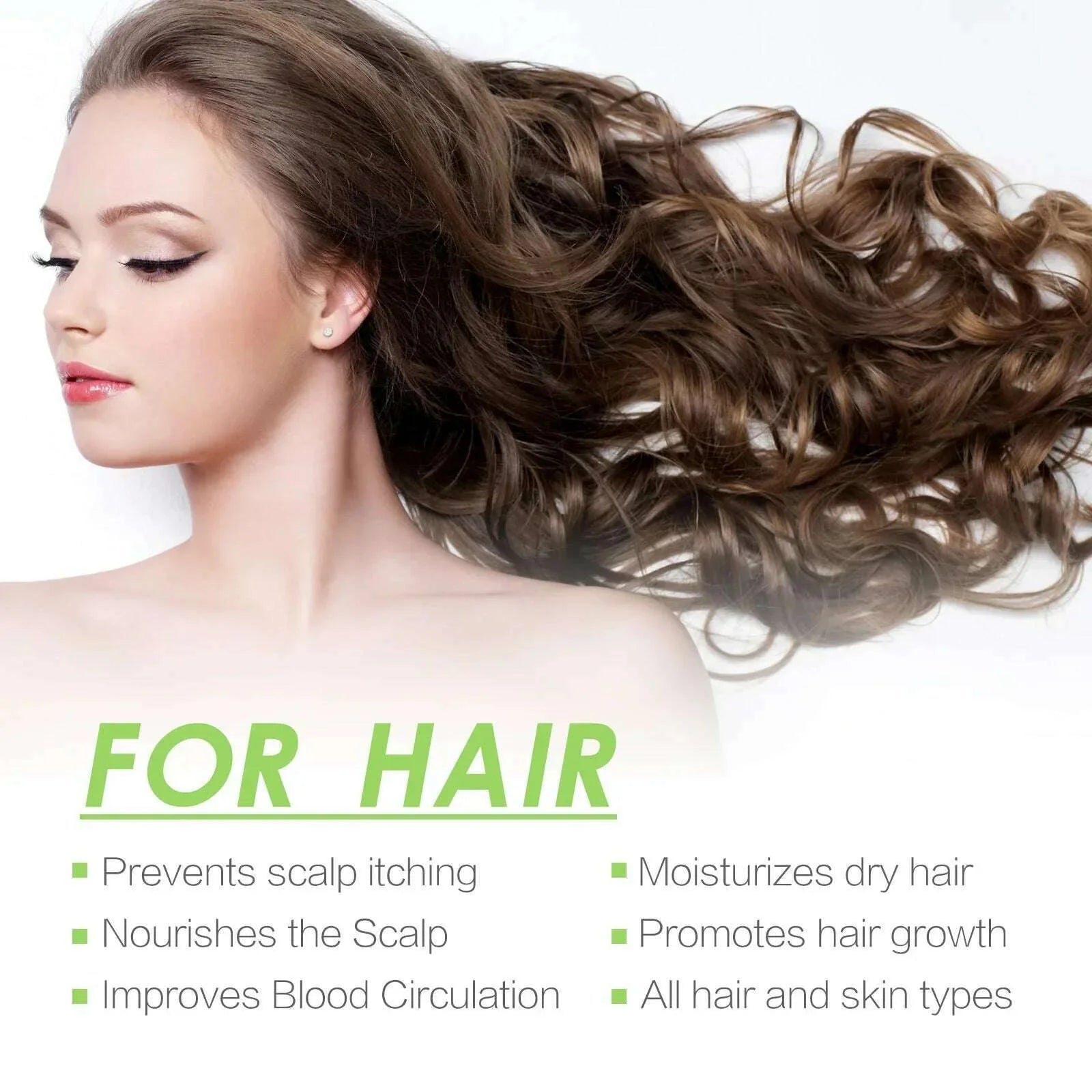 Hair Growth Essential Oil Rosemary Prevent Hair Loss Scalp Strengthening Repair Frizzy Damaged Nourish Reduce Splits Anti Break