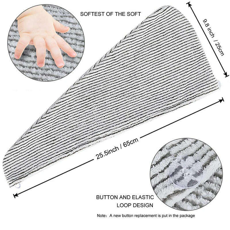 Hair Towels Bath Head Bamboo Charcoal Fiber Turban Wrap Quick Dry Anti-Frizz Hair Towels For Drying Hair Women Girls Bathroom