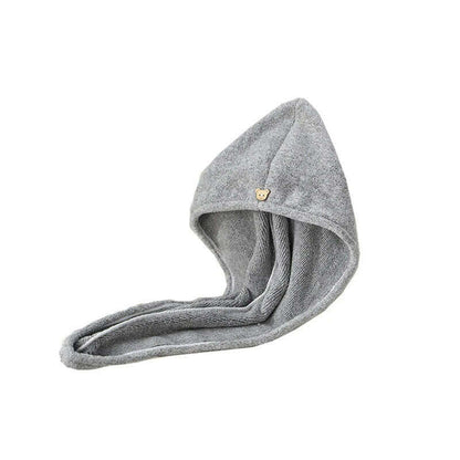 Hair Towels Bath Head Bamboo Charcoal Fiber Turban Wrap Quick Dry Anti-Frizz Hair Towels For Drying Hair Women Girls Bathroom