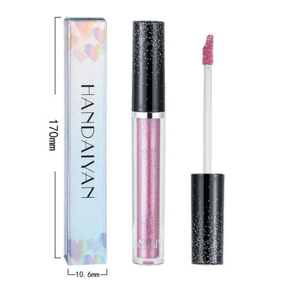 HANDAIYAN Liquid Eyeshadow Metallic Diamond Shiny Eye Liner Pen Giltter Eyeshadow Palette Lasting Shimmer Brighten Cosmetics