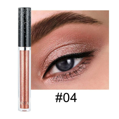 HANDAIYAN Liquid Eyeshadow Metallic Diamond Shiny Eye Liner Pen Giltter Eyeshadow Palette Lasting Shimmer Brighten Cosmetics