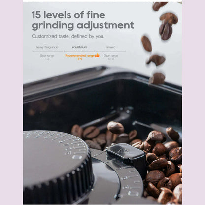 HiBREW Fully Automatic Espresso Machine Cappuccino Milk System 6 Coffee Varieties Intuitive Touch Display With Grinder H16
