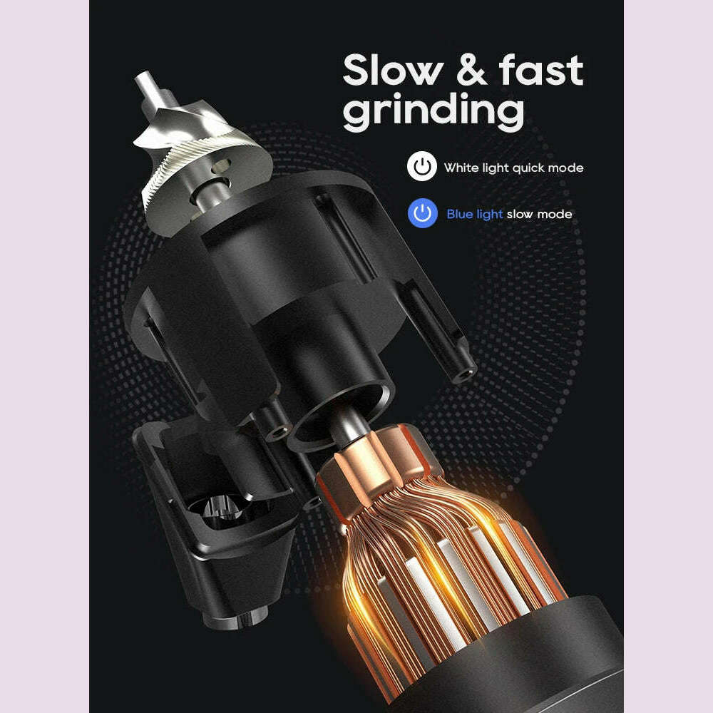 HiBREW G5 48mm Conical Burr Electric Coffee Grinder Compact Portable Coffee Bean Mill Kitchen for Espresso Turkish Coffee