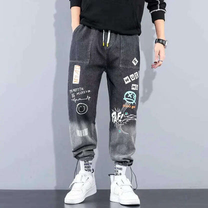 High quality Fashion Men's Cargo pants Hip Hop Trend Streetwear Jogging Pants Men Casual Elastic Waist Men Clothing Trousers