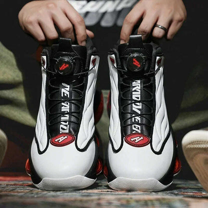 High-top Men's Basketball Shoes High Quality Sneakers Fashion High Street Sports Shoes  Air Cushioning Basketball Training Shoes