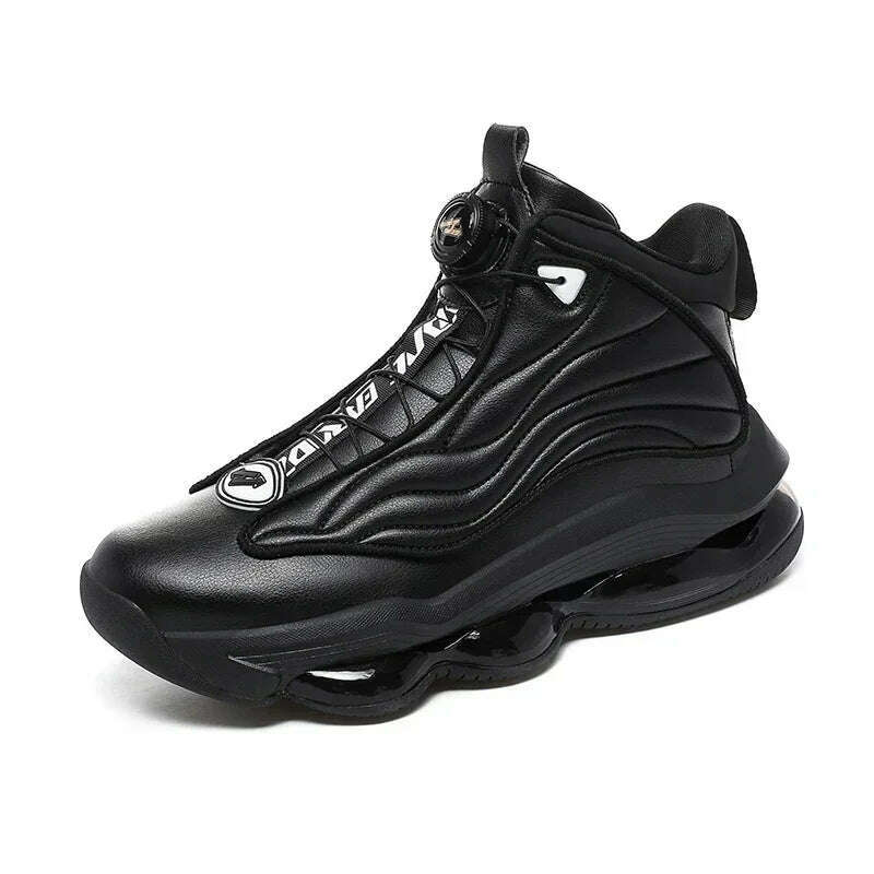 High-top Men's Basketball Shoes High Quality Sneakers Fashion High Street Sports Shoes  Air Cushioning Basketball Training Shoes