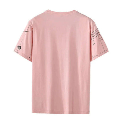 HIO HOP LOOSE Mens T-shirts Casual Print 2023 Summer Short Sleeves BLACK WHITE Tshirt Tees Plus OVERSize L-6XL 7XL 8XL 9XL
