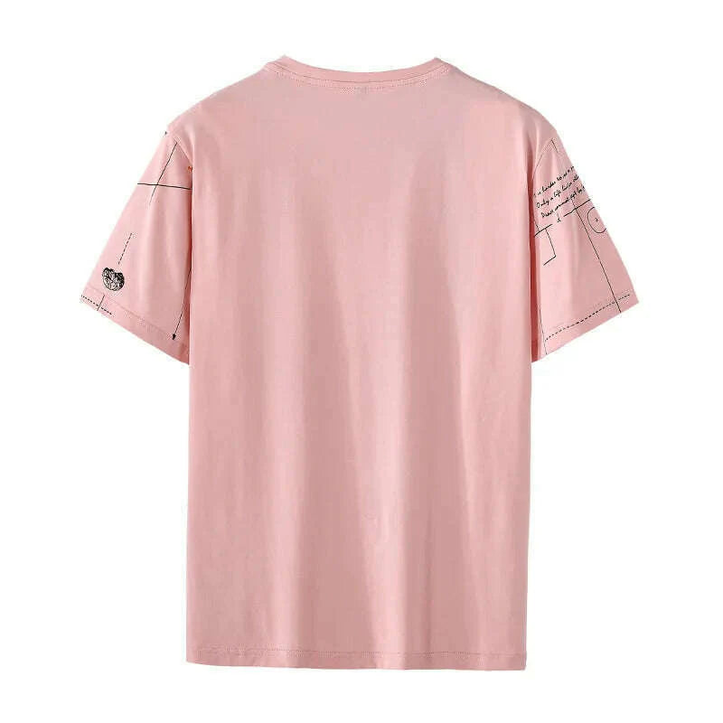 HIO HOP LOOSE Mens T-shirts Casual Print 2023 Summer Short Sleeves BLACK WHITE Tshirt Tees Plus OVERSize L-6XL 7XL 8XL 9XL