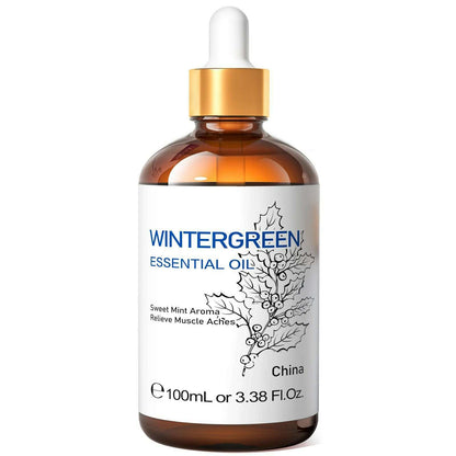 HIQILI 100ML Wintergreen Rose Jasmine Mint  Clove Essential Oils for Skin Care Diffuser Humidifier Massage Candle Soap Making