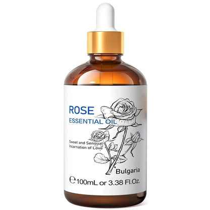 HIQILI 100ML Wintergreen Rose Jasmine Mint  Clove Essential Oils for Skin Care Diffuser Humidifier Massage Candle Soap Making