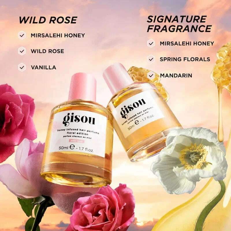 Honey hair care perfume Infused Hair Perfume Pocket Size A Travel-Friendly With Sweet Notes Of Honey Blended Into Spring Florals