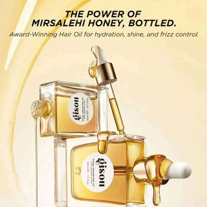 Honey Infused Hair Care Essential Oil Improve Dry Moisturize Smooth Hair Pure Natural Serum Lasting Fragrance Hair Conditioner
