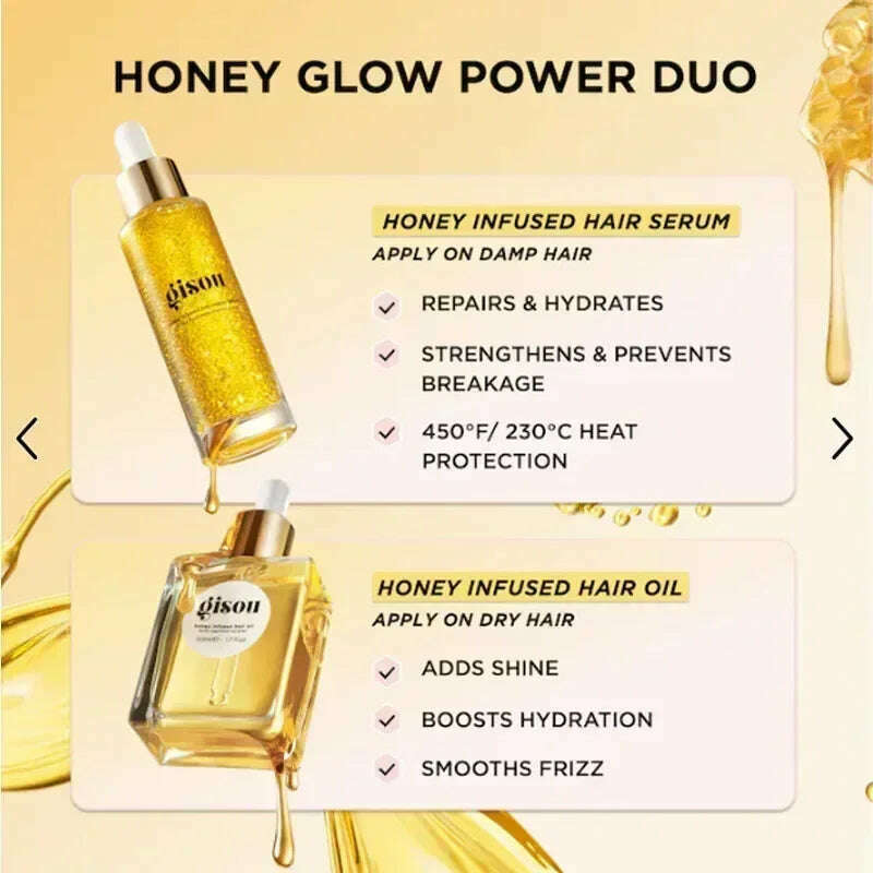 Honey Infused Hair Care Oil Improve Dry Restless Hair Care Flexibility Long Lasting Fragrance Retention Hair Conditioner 20ml