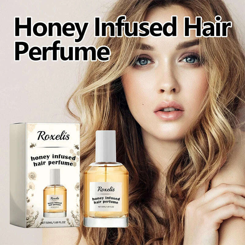 Honey Infused Hair Care Perfume Conditioner,Moisturizing Nourishing Hydrating Essence Oil Repair Dry Damaged Hair Adds Shine
