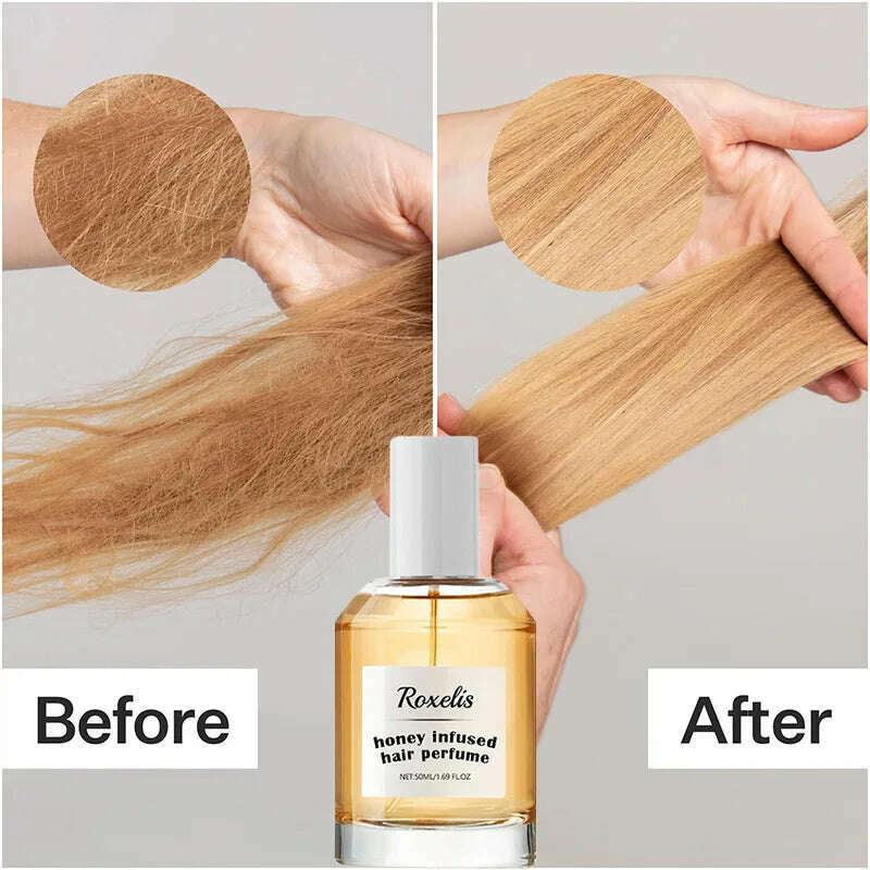 Honey Infused Hair Care Perfume Conditioner,Moisturizing Nourishing Hydrating Essence Oil Repair Dry Damaged Hair Adds Shine