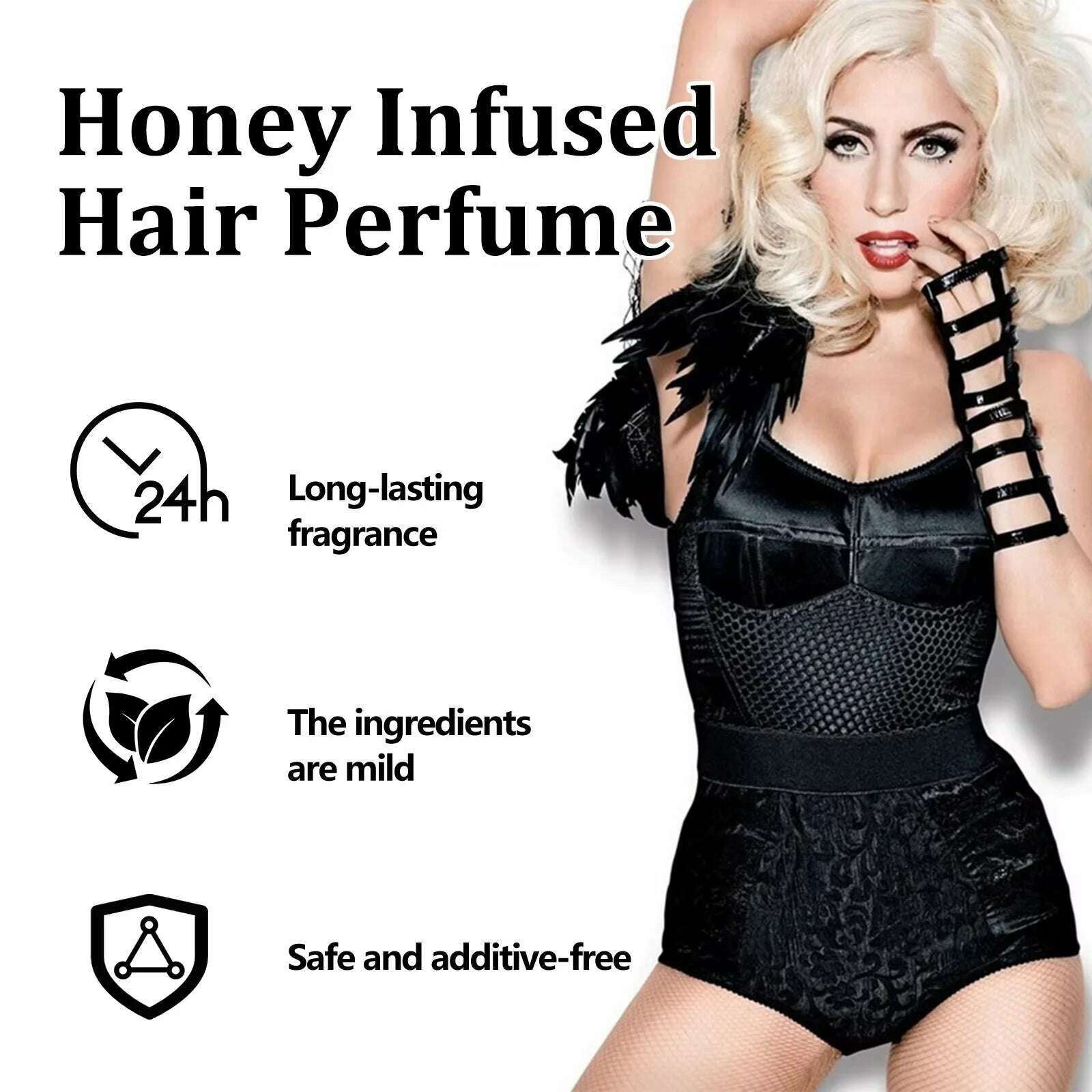 Honey Infused Hair Essential oil Improve Dry Fluffy Hair Anti-Frizz Smooth Sweet Note Lasting Fragrance Moisturize Hair Care Oil