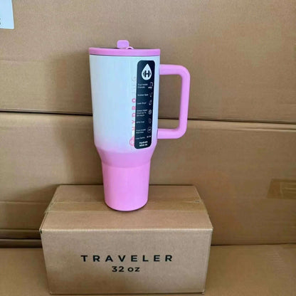 HydroJug Tumbler 32OZ/40OZ Traveler Straw Lid Stainless Steel Vacuum Insulated Car Mug Double Wall Thermal Iced Travel