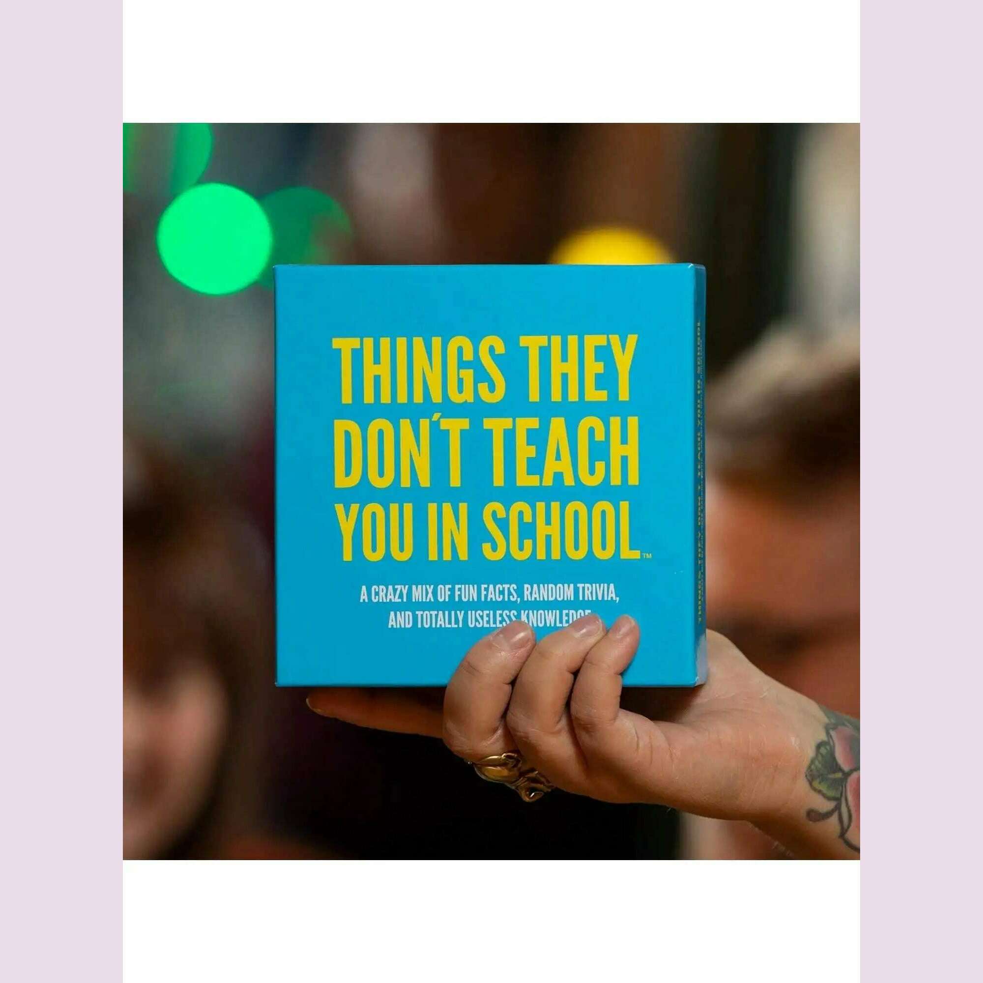 Hygge Games Things They Don't Teach You in School Party Trivia Game Christmas Halloween Thanksgiving gifts